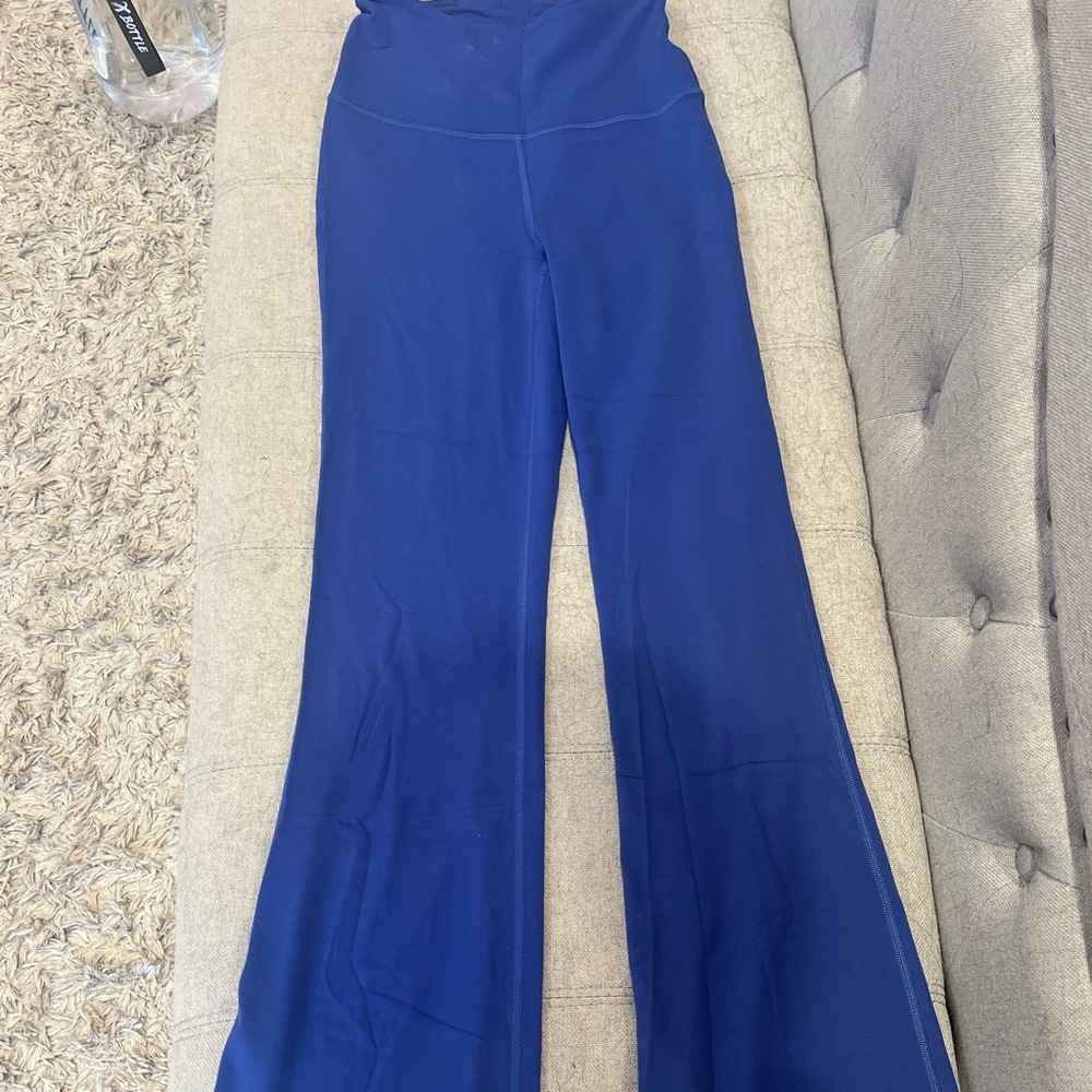 Lululemon Blue wide leg/bell bottom leggings